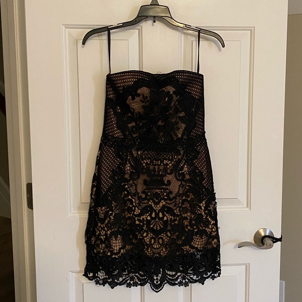 Black lace dress